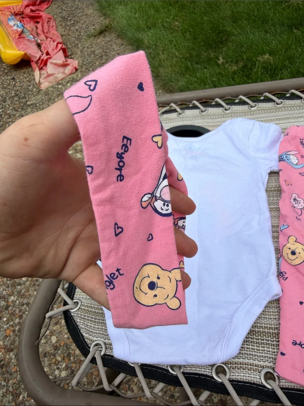 Disney Pink Winnie the Pooh Group Hug Bodysuit Set